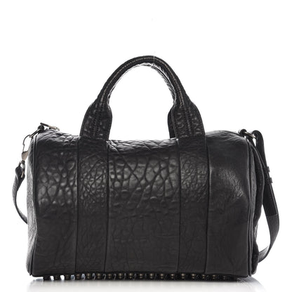 Alexander Wang Pebbled Lambskin Rocco Black Silver Hardware 1 of 6
