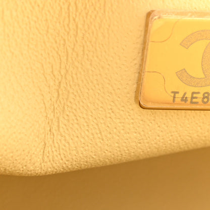 Chanel Lambskin Quilted Mini Top Handle Rectangular Flap Yellow 7 of 10