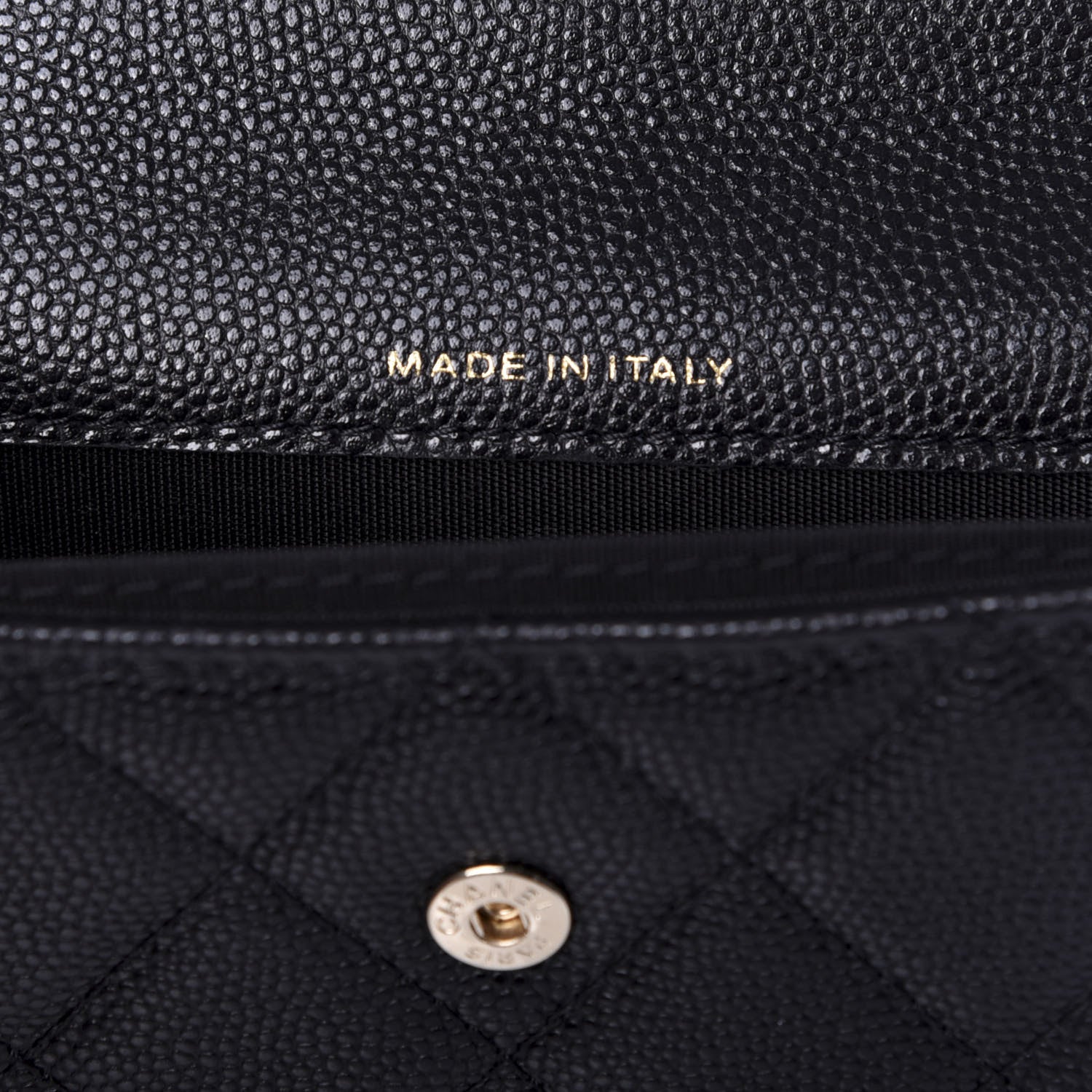 Chanel Caviar Quilted Mini Pearl On Top Coin Purse With Chain Black 7 of 9