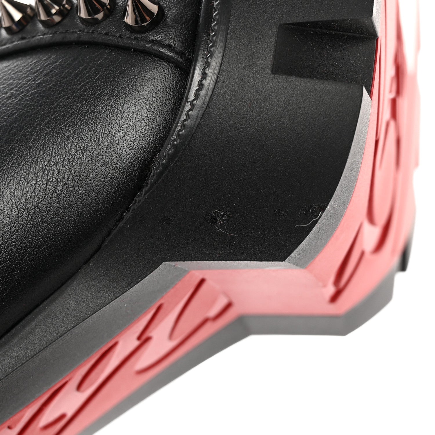 Christian Louboutin Nappa Out Line Spike Lug 100 Boots 37 Black 12 of 12