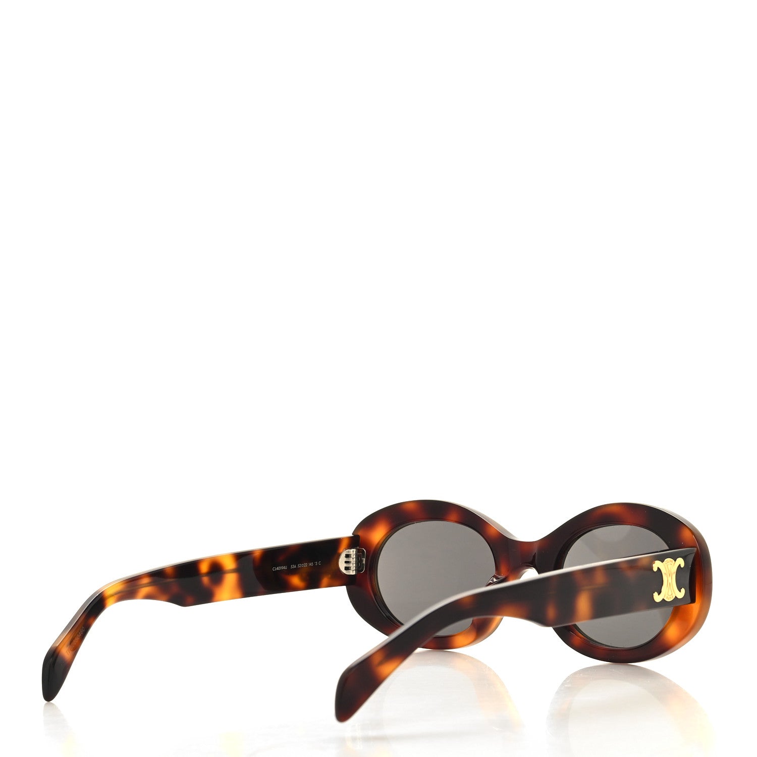 Celine Acetate Triomphe 01 Sunglasses CL 40194U Tortoise 5 of 7