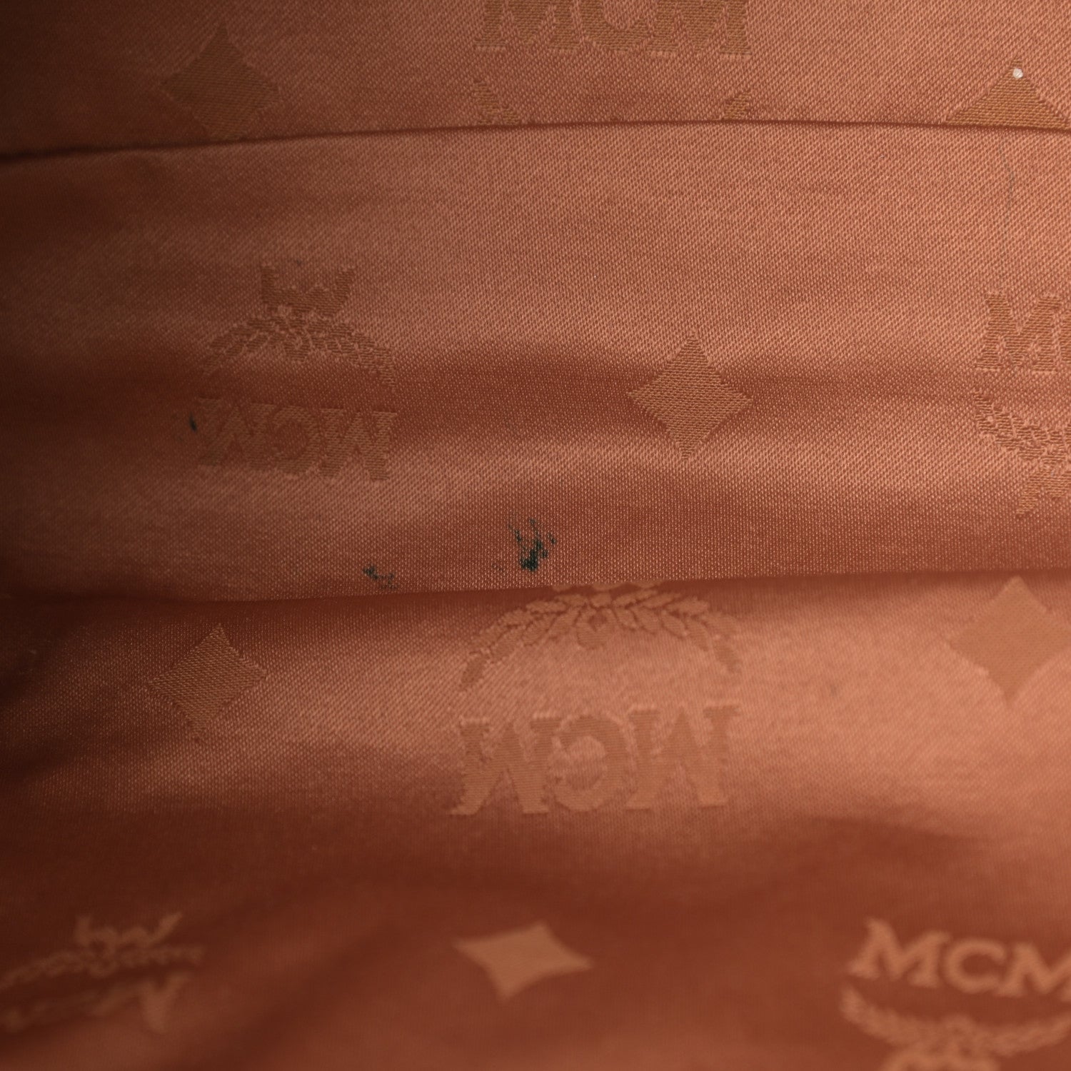 MCM Visetos Medium Drawstring Shopper Cognac 19 of 19