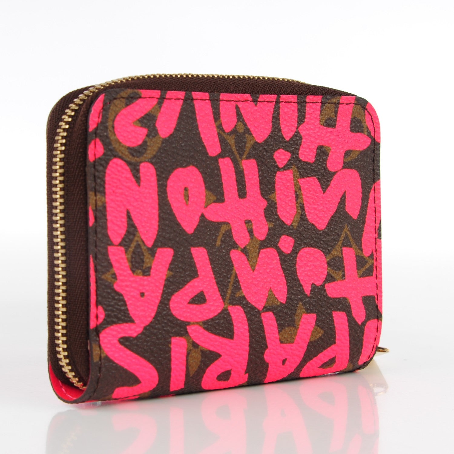 Louis Vuitton Monogram Graffiti Zippy Coin Purse Fuchsia 4 of 7
