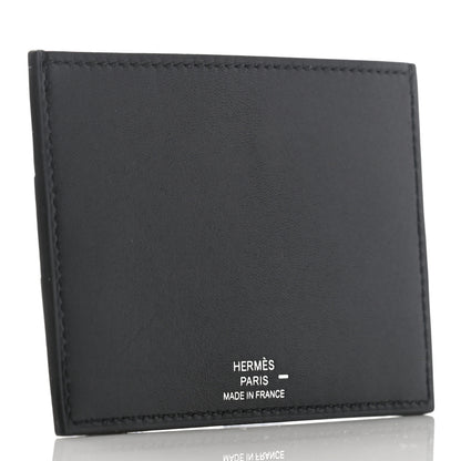 Hermes Evercolor Sombrero Lizard Les Petits Chevaux Card Holder Bleu Obscur Ficelle 3 of 7