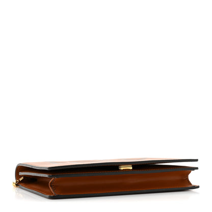 Fendi Vitello King Tamponato Logo Embossed Medium Wallet On Chain Cuoio 4 of 13