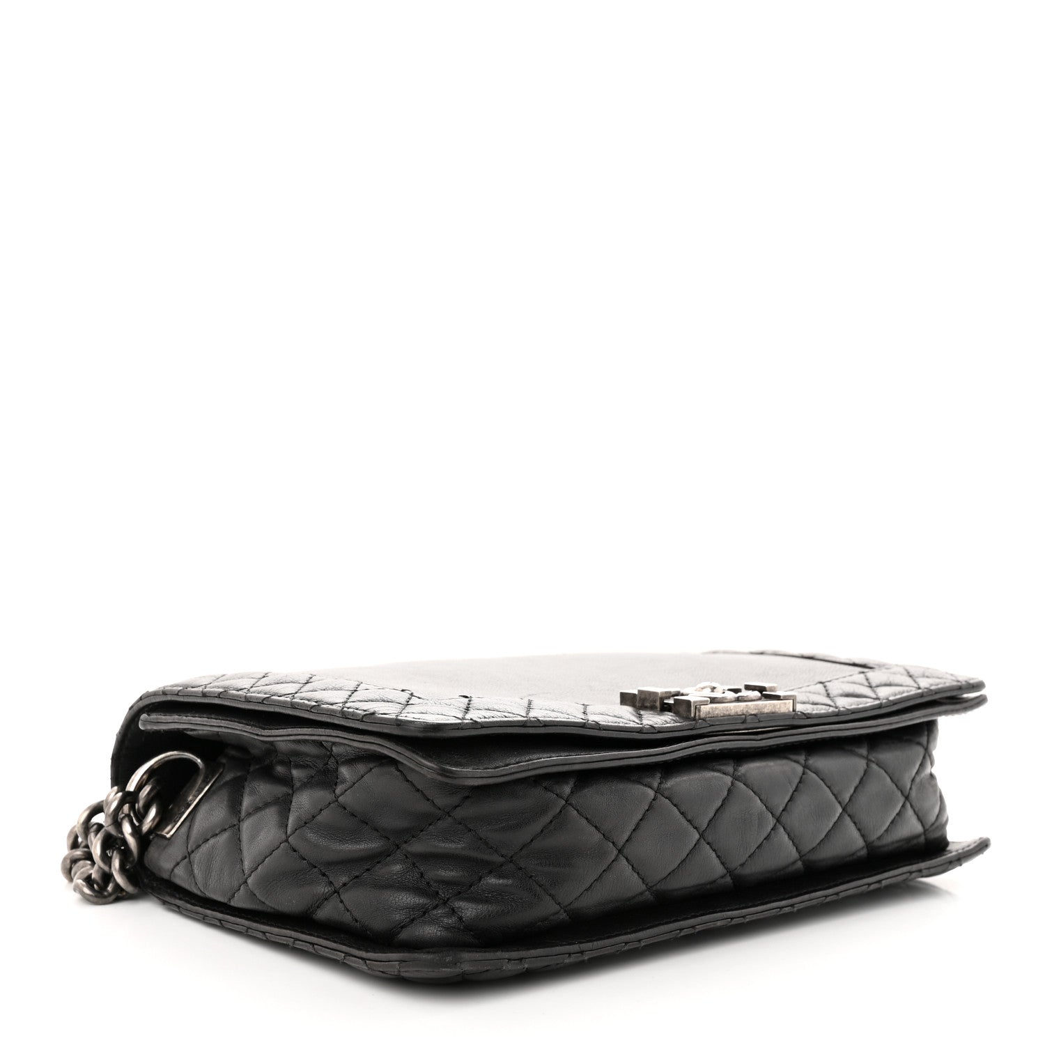 Chanel Calfskin New Medium Boy Reverso Flap Black 4 of 12