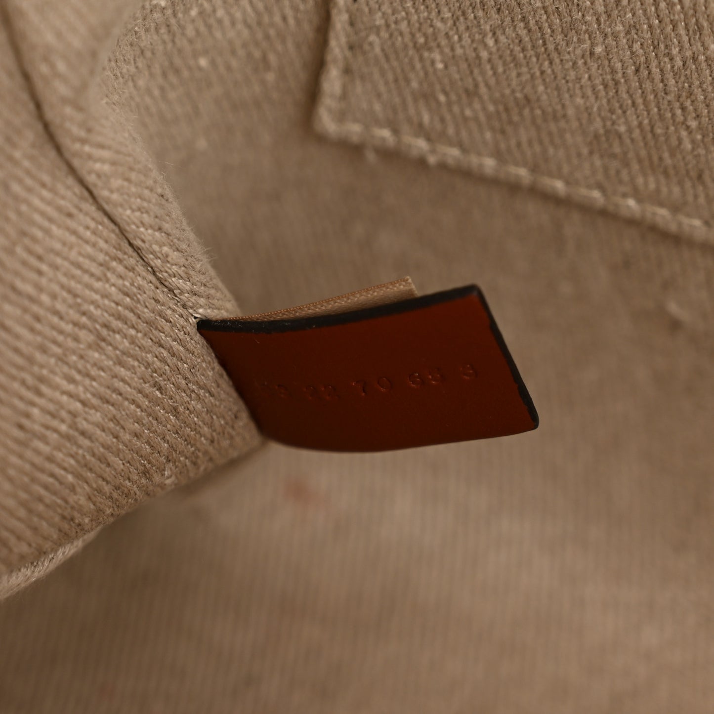 Linen Calfskin Medium Woody Ribbon Tote White Brown