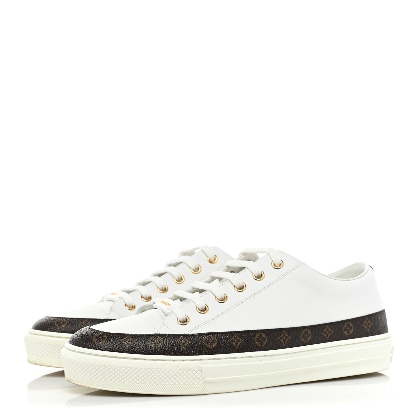 Monogram Womens Stellar Sneakers 39.5 White