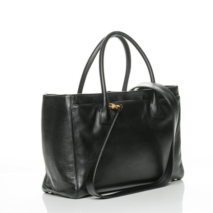 Chanel Calfskin Cerf Executive Shopper Tote Black 3 of 7