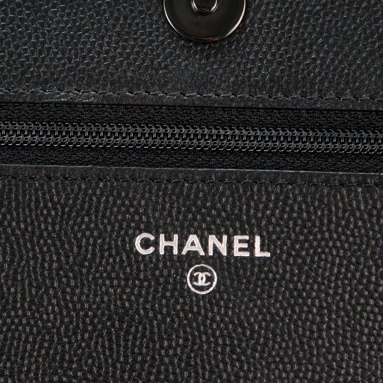Chanel Caviar Quilted Boy Wallet On Chain WOC So Black 6 of 8