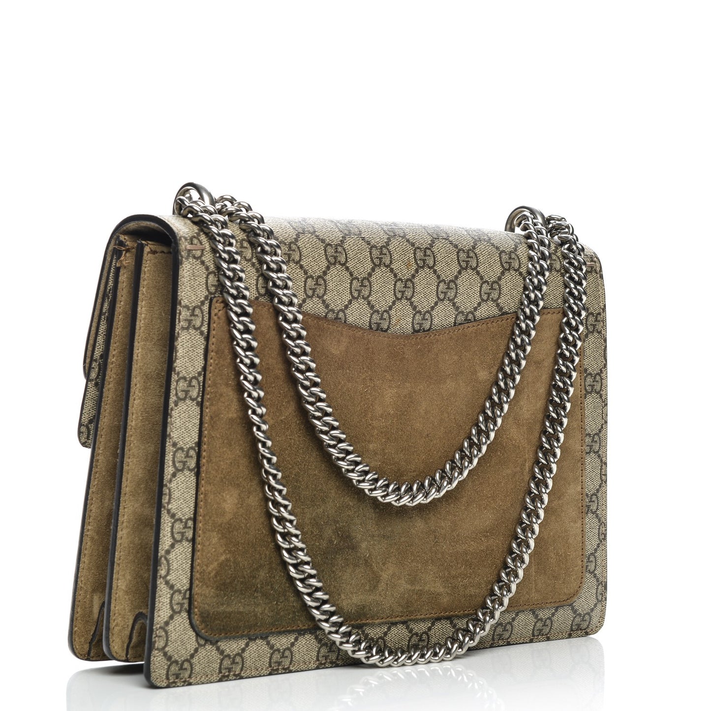 GG Supreme Monogram Medium Dionysus Shoulder Bag Taupe