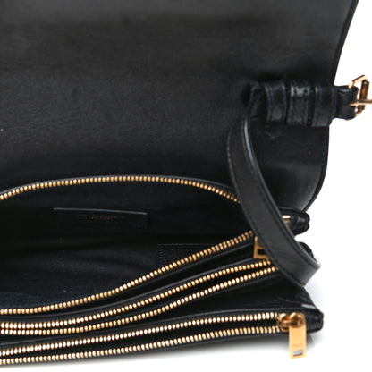 Saint Laurent Lambskin Diamond Quilted Monogram Angie Chain Bag Black 5 of 31
