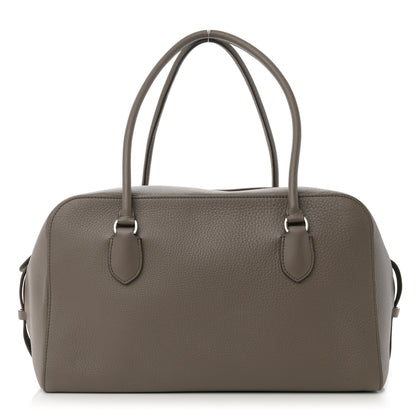 The Row Grained Calfskin EW Bowling Bag Elephant 1 of 14