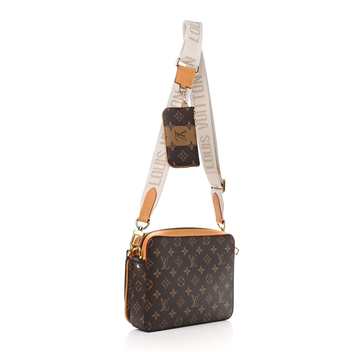 X NIGO Reverse Monogram Stripes Trio Messenger