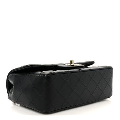 Chanel Lambskin Quilted Mini Rectangular Flap Black 4 of 12