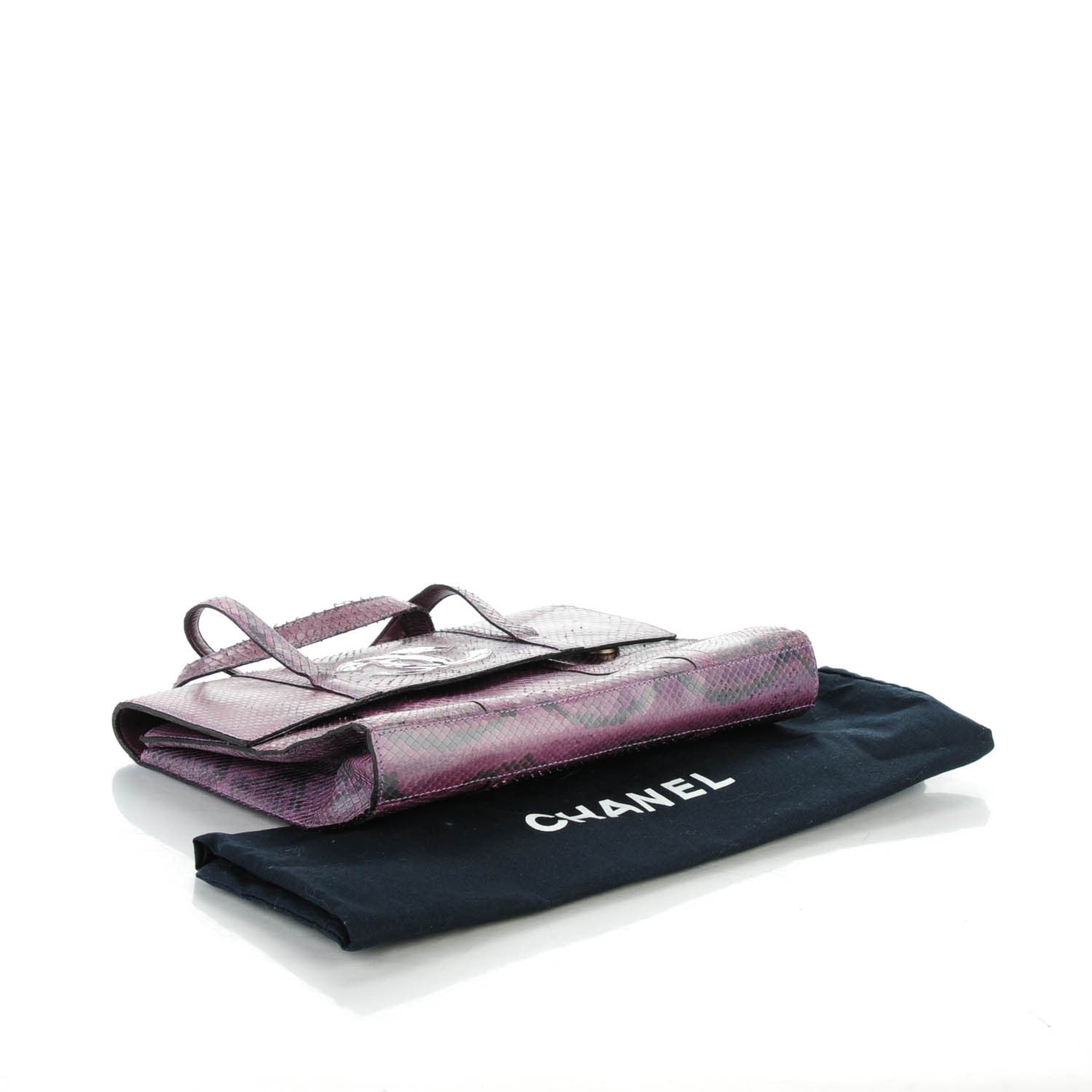 Chanel Iridescent Python Small CC Handbag Purple 4 of 9