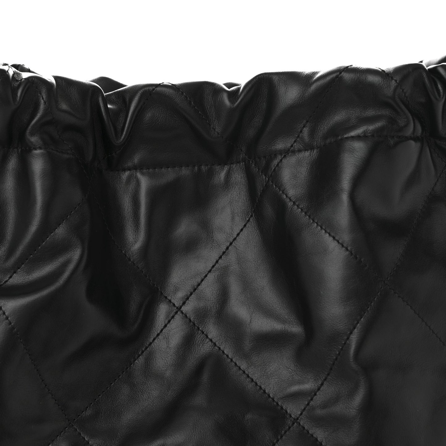 Shiny Calfskin Quilted Chanel 22 Black