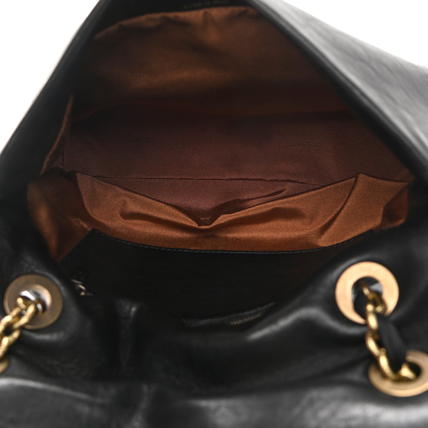 Lambskin Quilted Medium Happy Shoulder Bag Black
