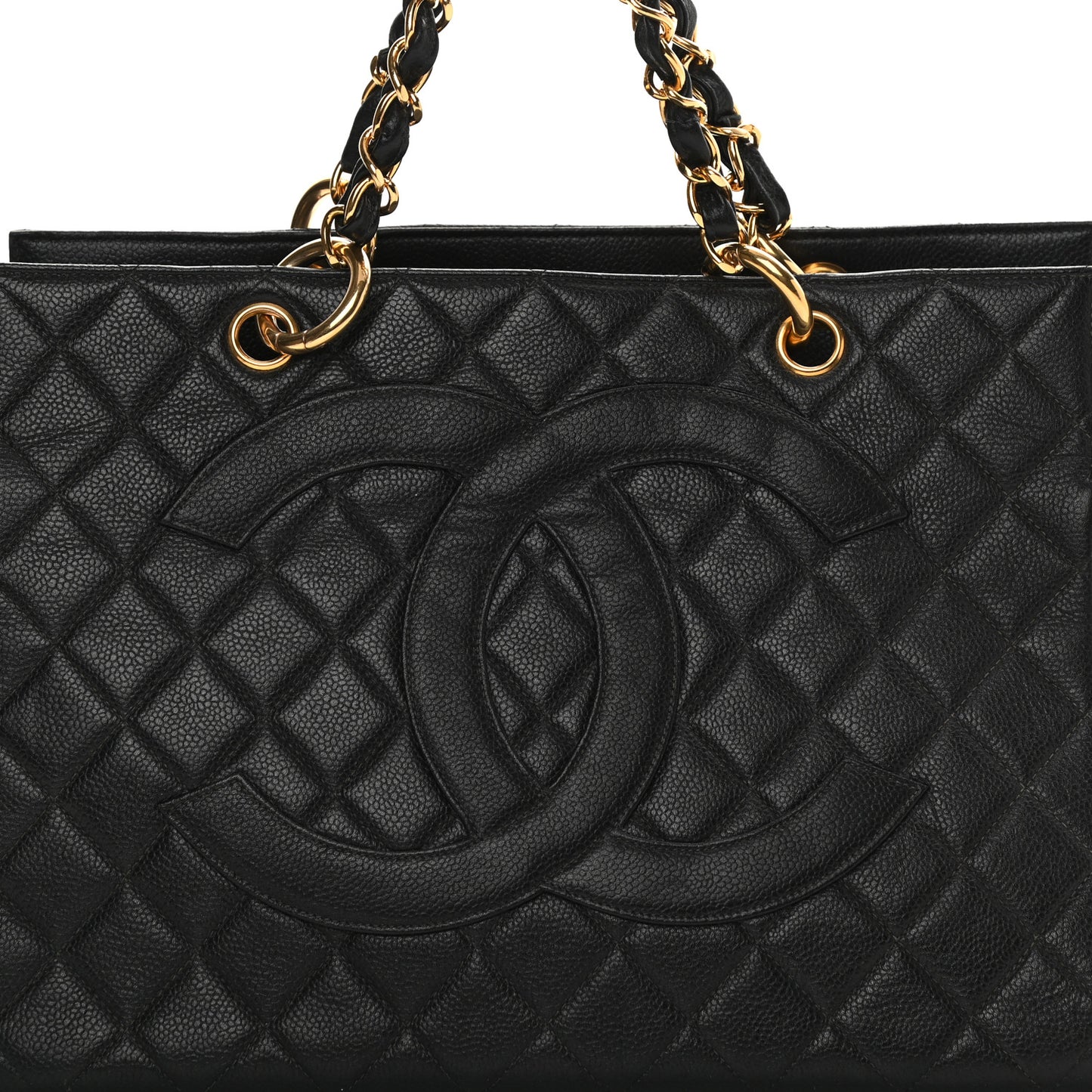 Caviar Quilted Timeless CC Tote Black