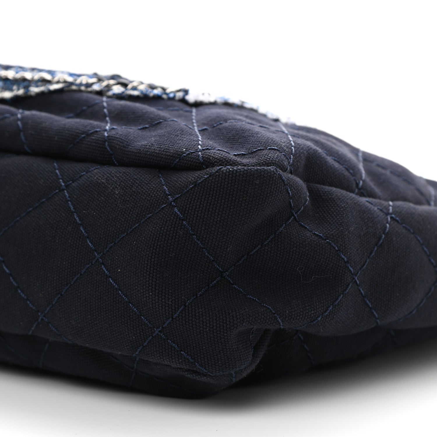 Chanel Canvas Quilted La Pausa Large Shopping Tote Navy 12 of 12