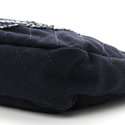 Chanel Canvas Quilted La Pausa Large Shopping Tote Navy 12 of 12