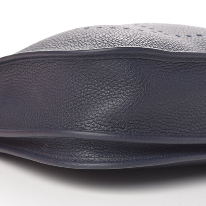 Hermes Taurillon Clemence Evelyne III PM Bleu Nuit 9 of 13
