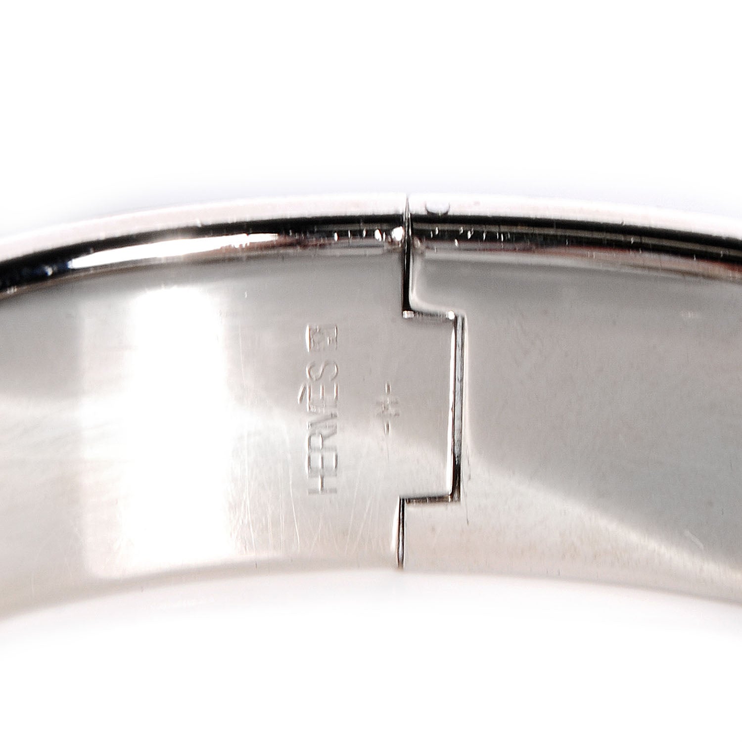 Hermes Enamel Clic Clac H Bracelet Wide GM Ardoise 3 of 5