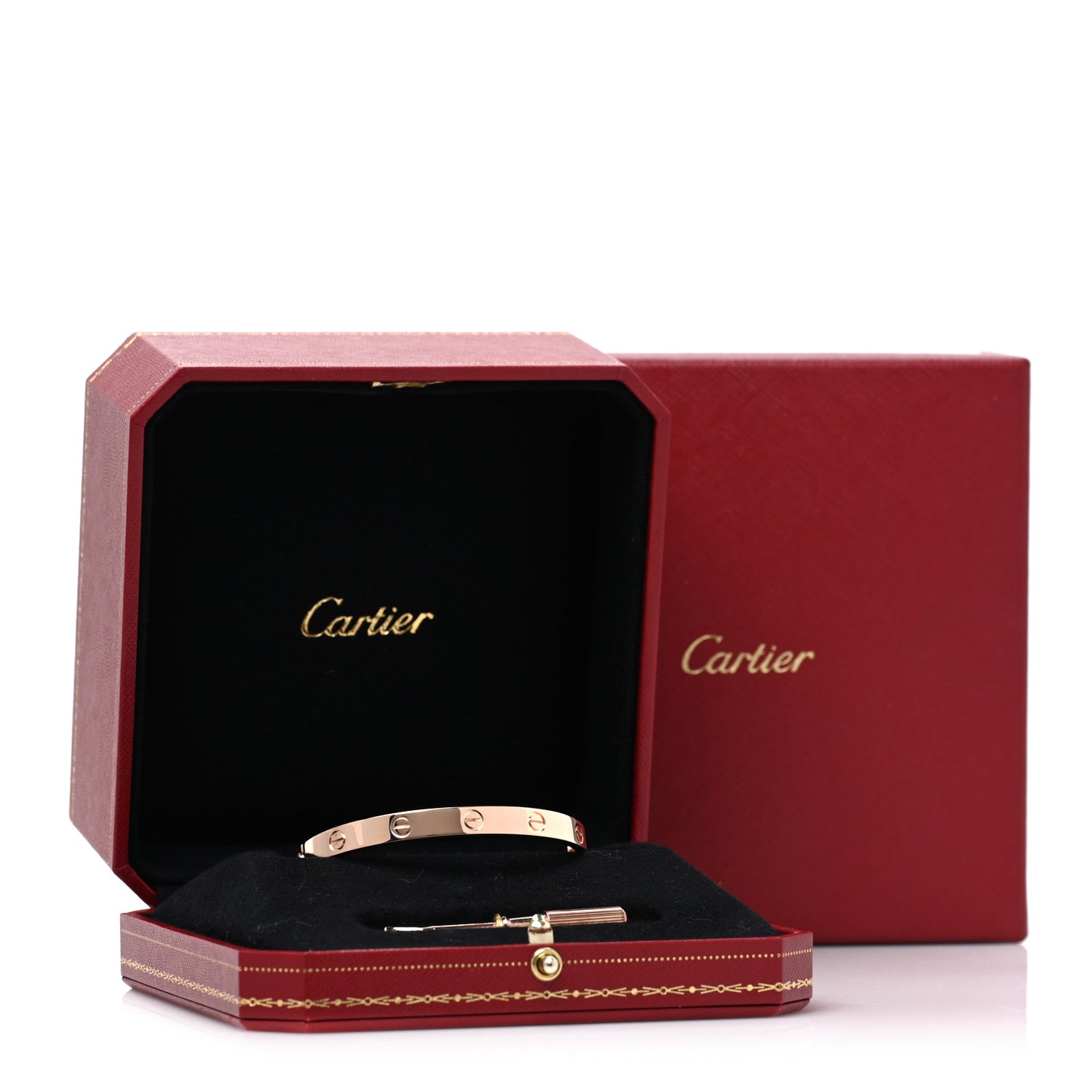 18K Pink Gold LOVE Bracelet 17