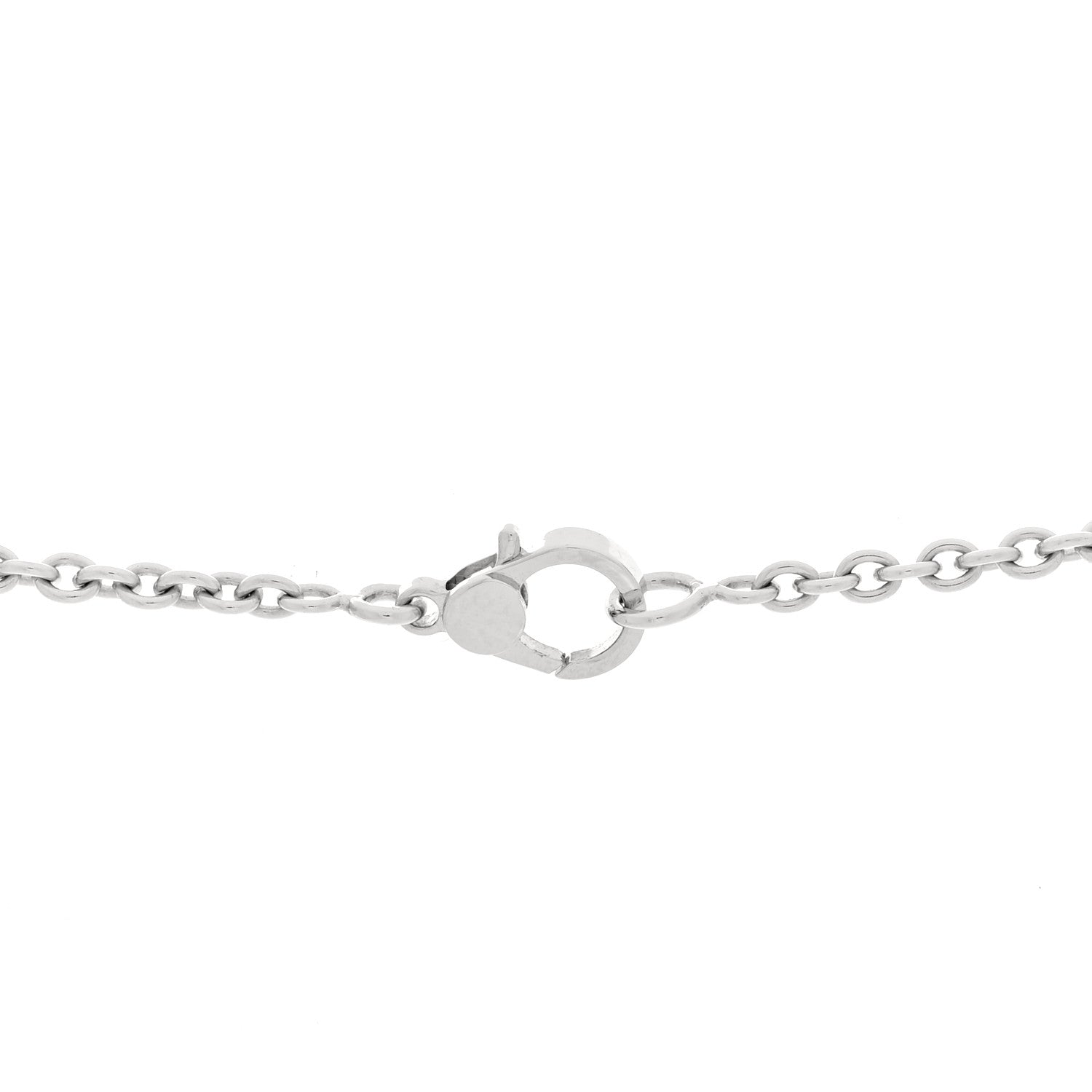 Hermes 18K White Gold Diamond Finesse Lariat Necklace 4 of 6
