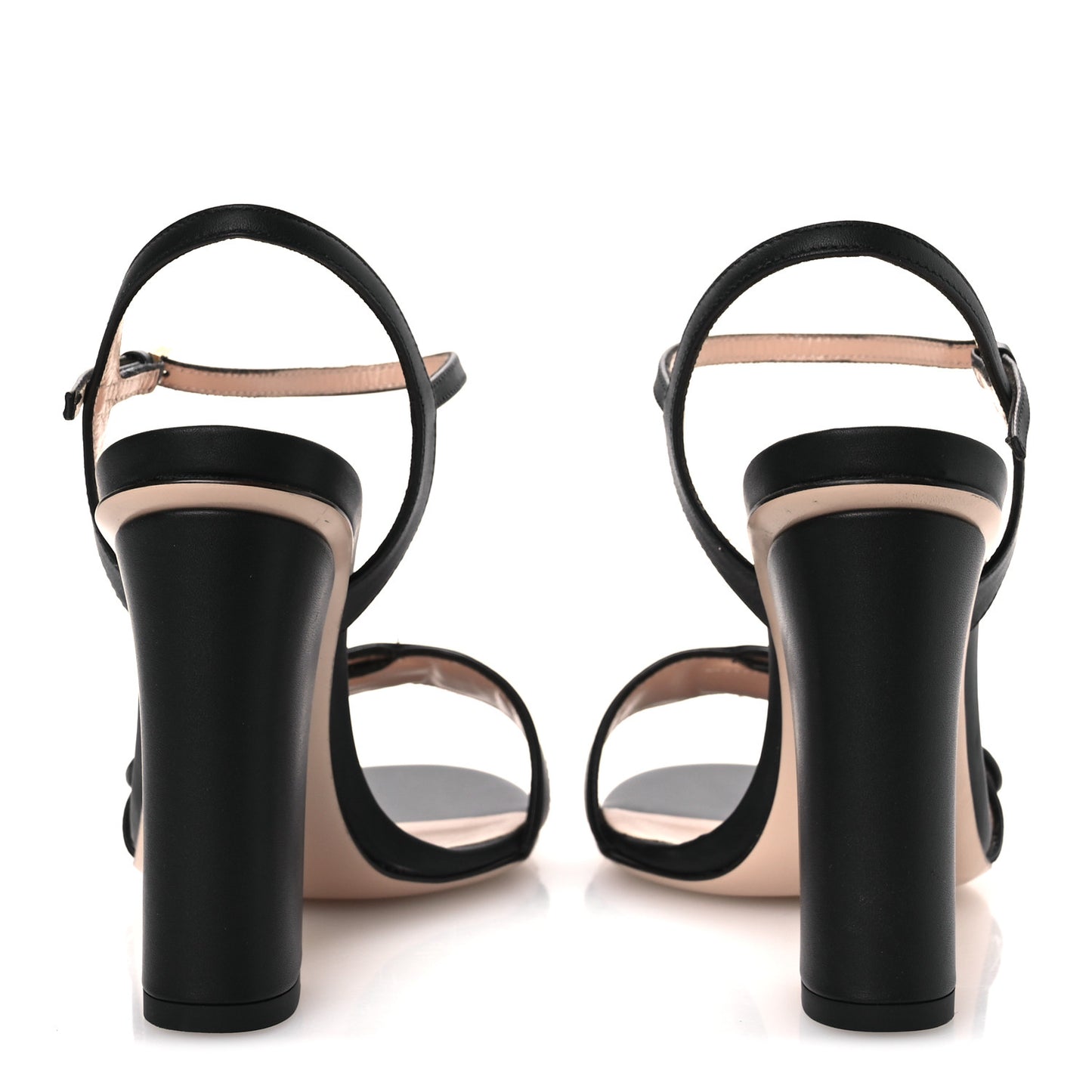 Lifford Calfskin GG Marmont Ankle Wrap 105mm Sandals 36.5 Black