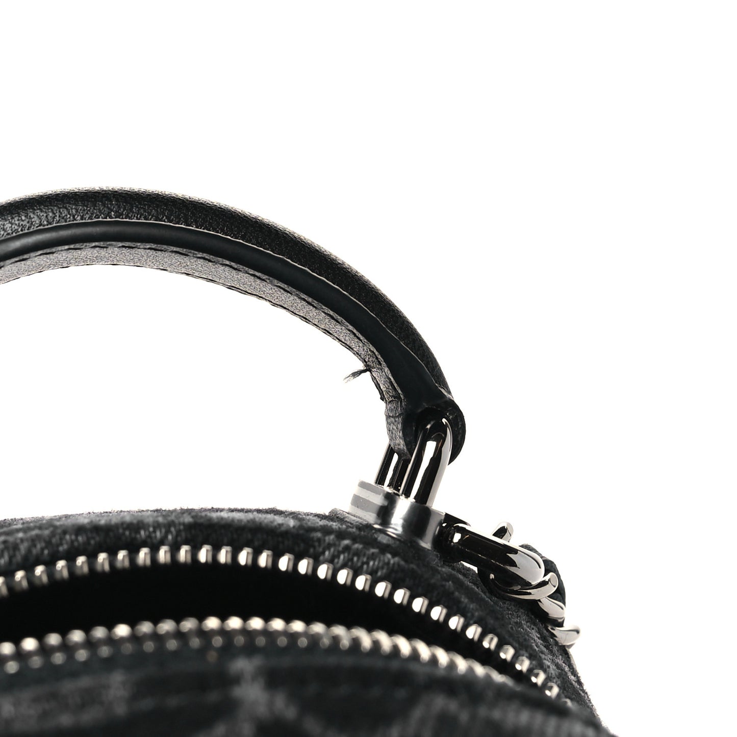 Denim Quilted Flower CC Mini Classic Backpack Black