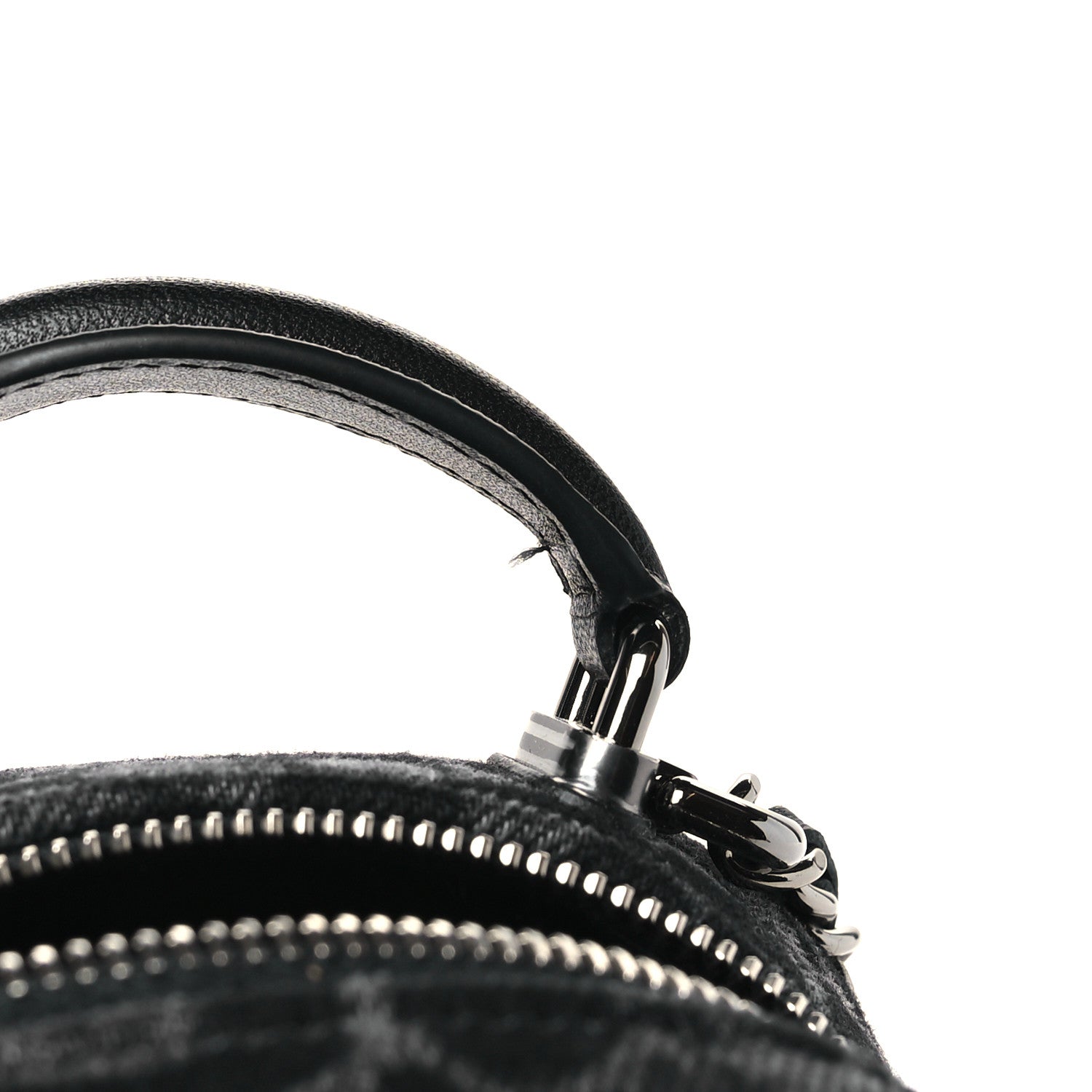 Chanel Denim Quilted Flower CC Mini Classic Backpack Black 11 of 11