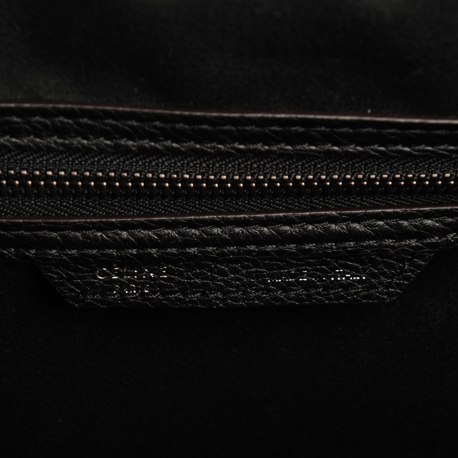 Celine Drummed Calfskin Mini Luggage Black 6 of 7