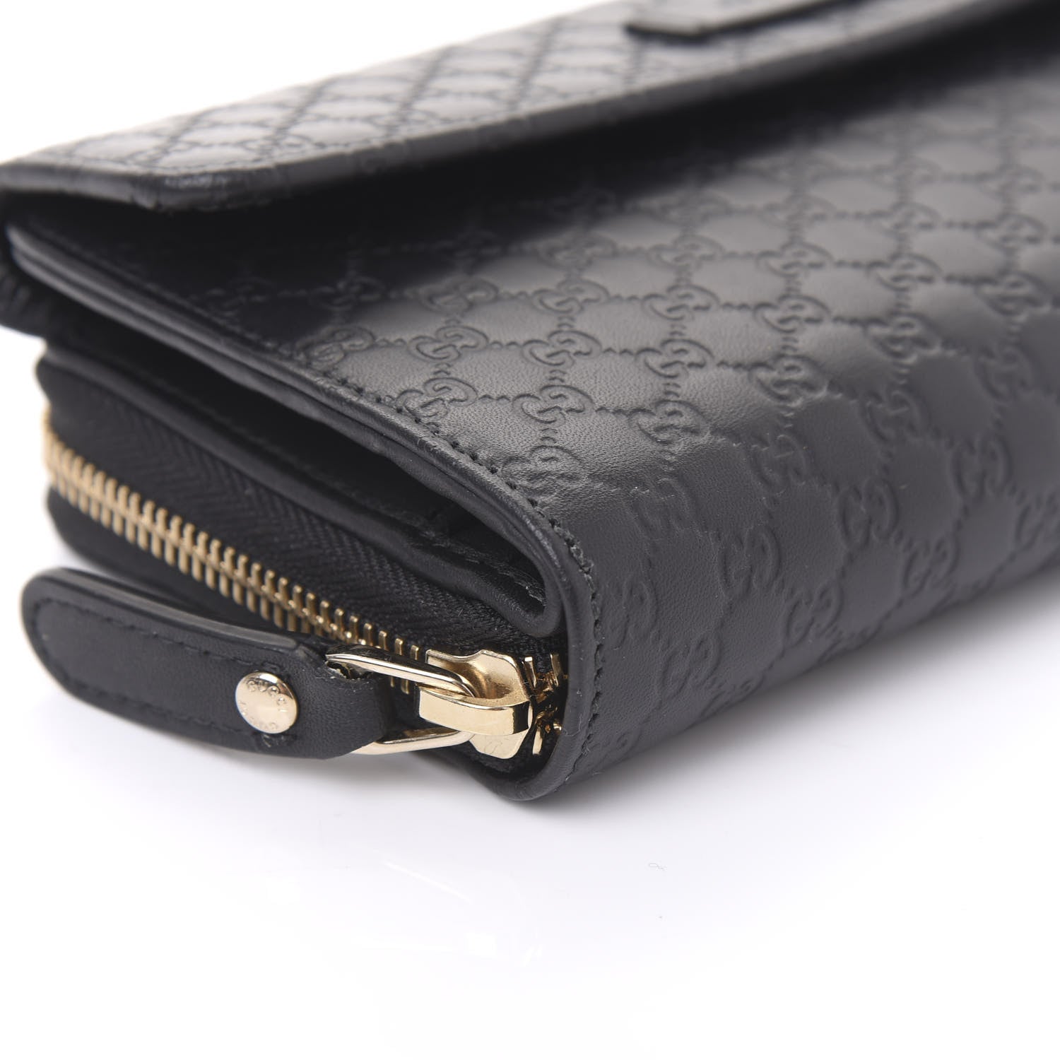 Gucci Soft Microguccissima Continental Zip Wallet Black 7 of 11