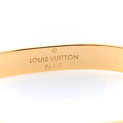 Louis Vuitton Nanogram Hoop Earrings Gold 4 of 7