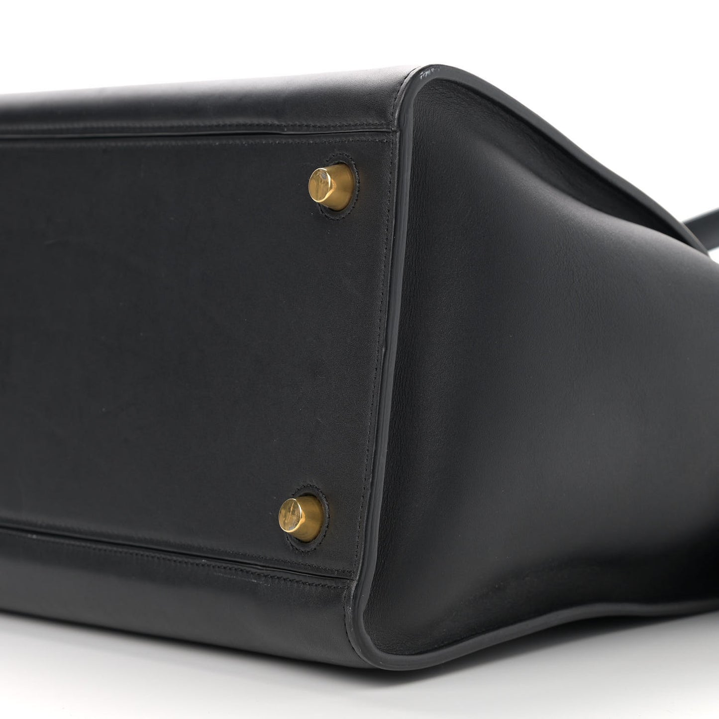 Smooth Calfskin Small Ring Bag Black