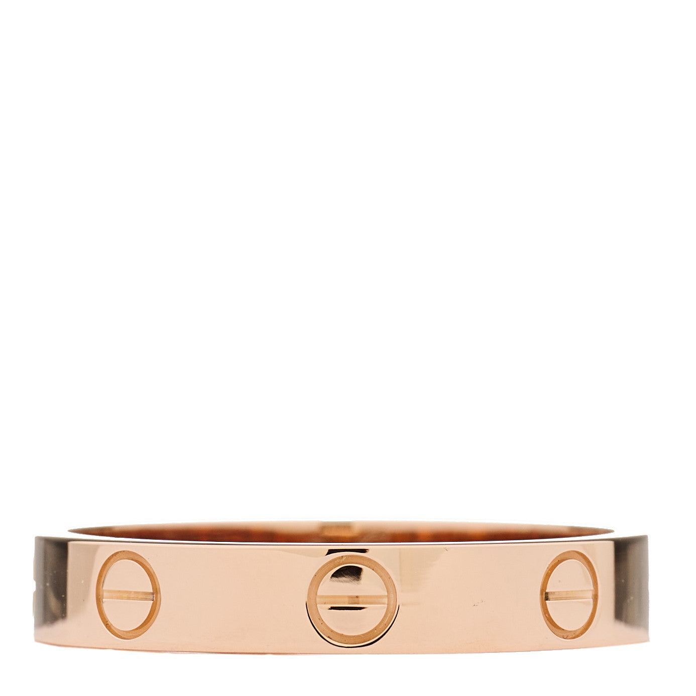 18K Pink Gold 3.5mm LOVE Wedding Band Ring 57 8