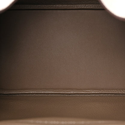 Hermes Taurillon Clemence Lindy 26 Etoupe 5 of 12