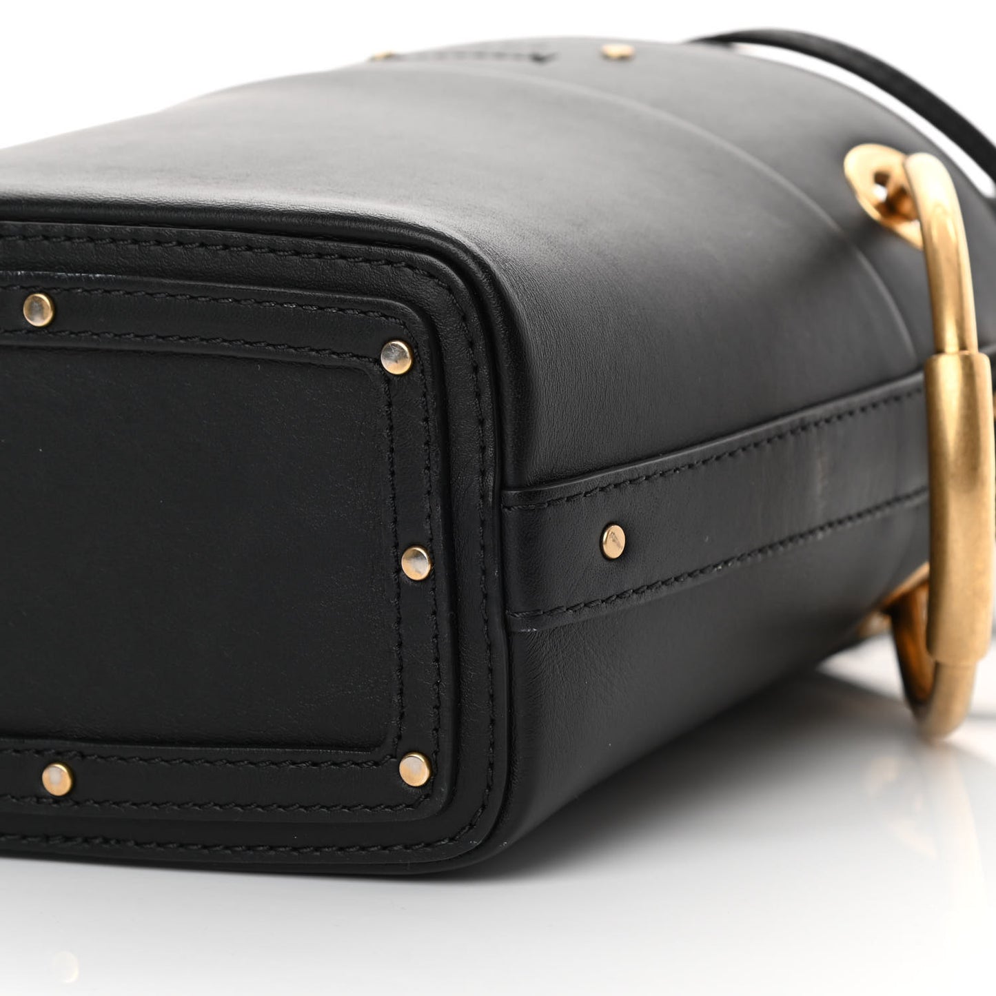 Smooth Calfskin Small Roy Bucket Bag Black