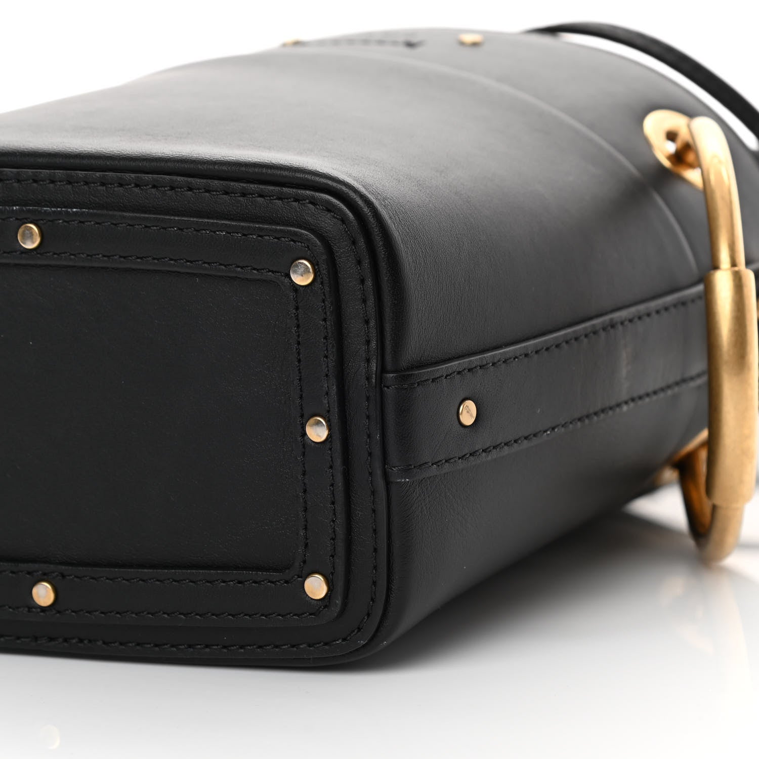 Chloe Smooth Calfskin Small Roy Bucket Bag Black 11 of 13