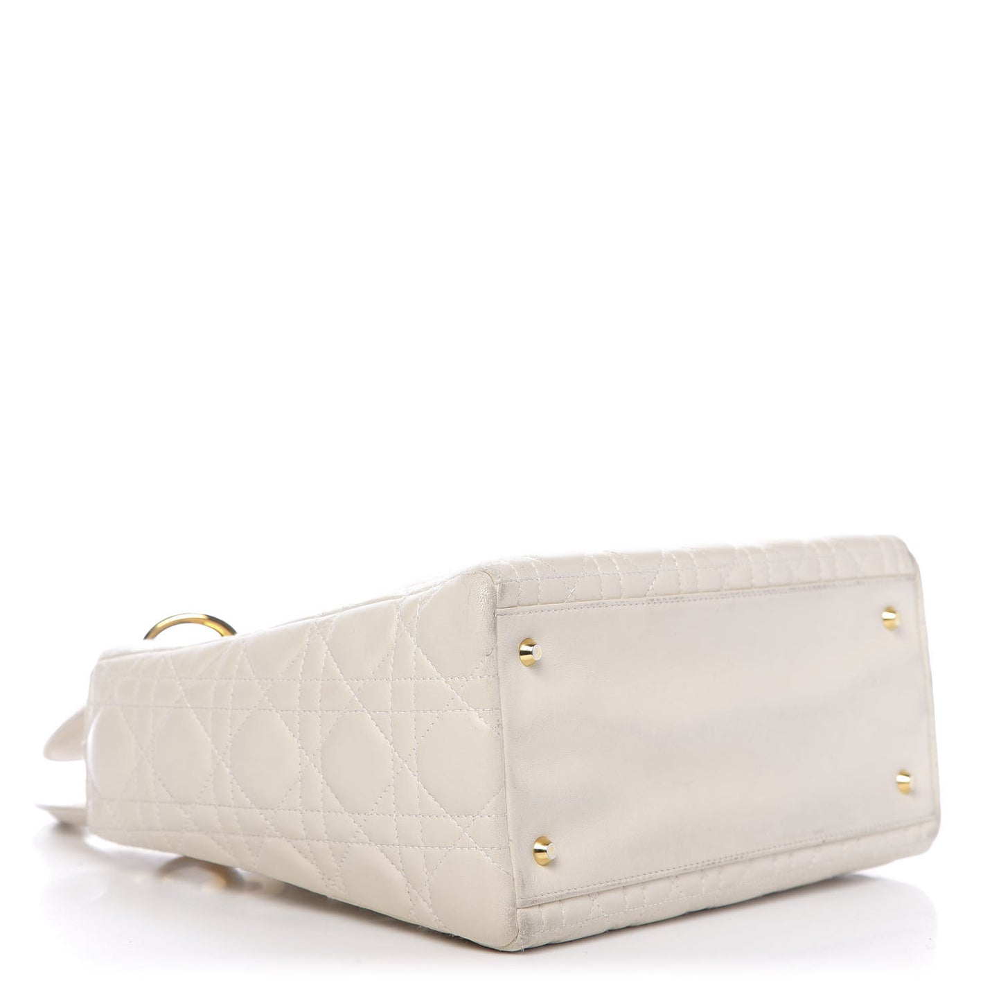Lambskin Cannage Medium Lady Dior Light Beige