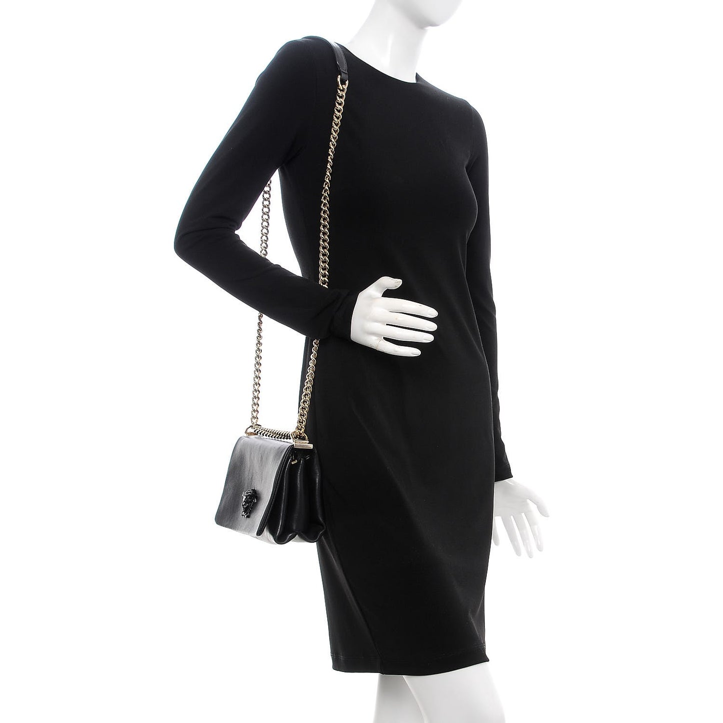 Nappa Palazzo Sultan Shoulder Bag Black