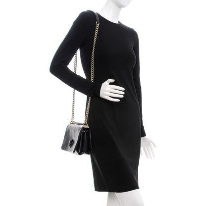 Versace Nappa Palazzo Sultan Shoulder Bag Black 2 of 7