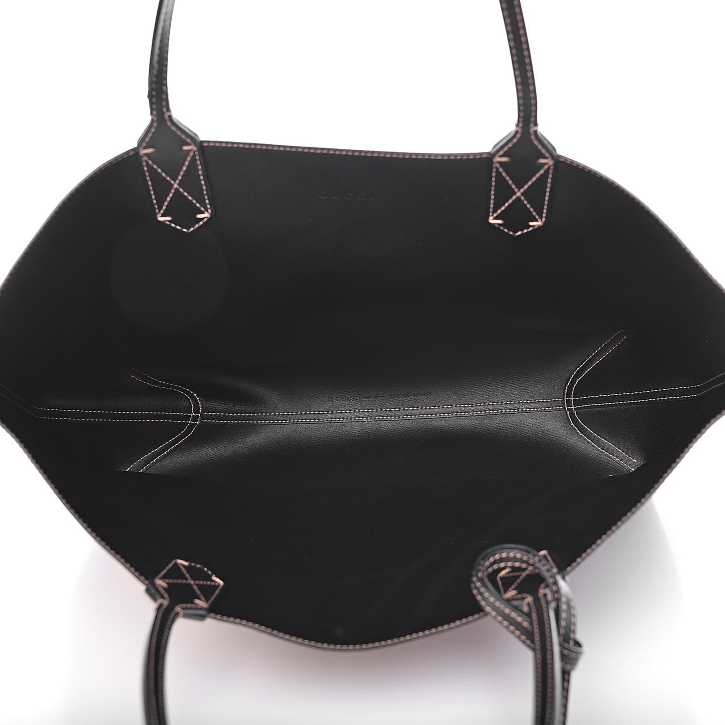 Calfskin GG Supreme Monogram Medium Reversible Tote Black