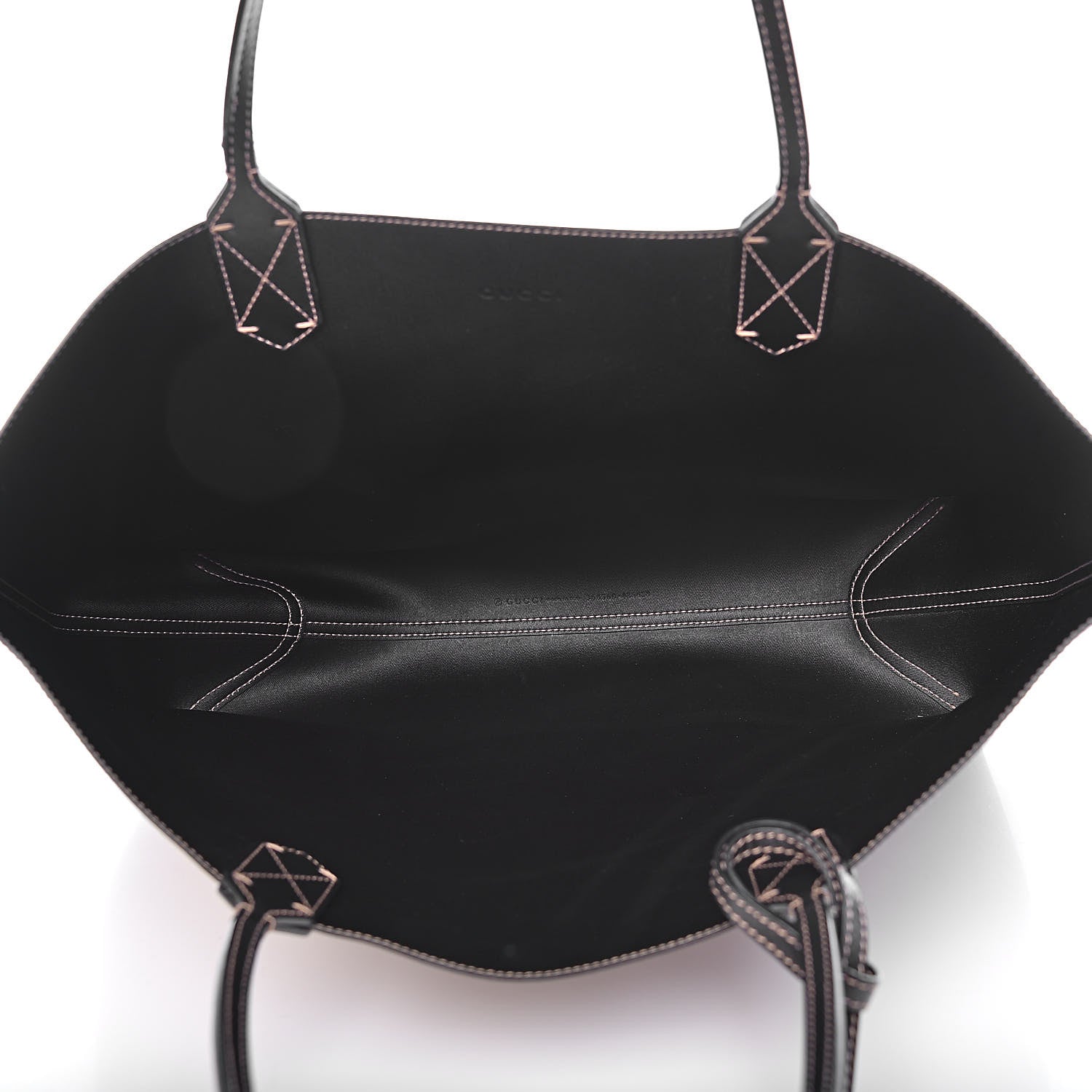 Gucci Calfskin GG Supreme Monogram Medium Reversible Tote Black 8 of 16