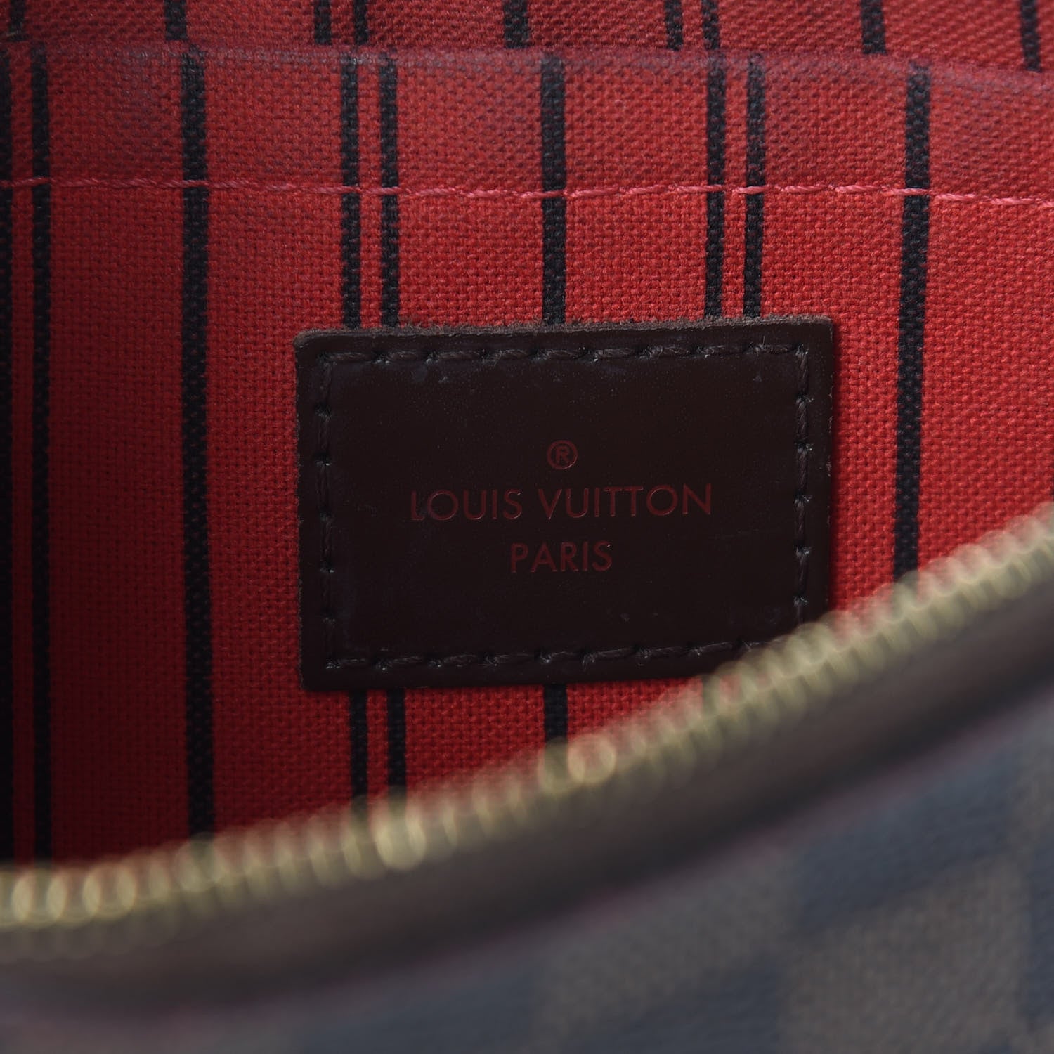 Louis Vuitton Damier Ebene Neverfull MM GM Pochette 6 of 11