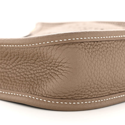Hermes Taurillon Clemence Amazone Evelyne TPM Etoupe Bleu Indigo 9 of 11