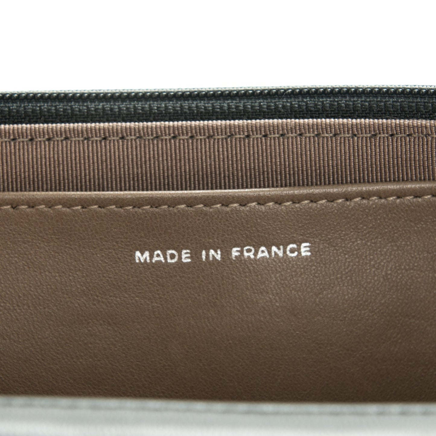 Lambskin Quilted Wallet On Chain WOC Black