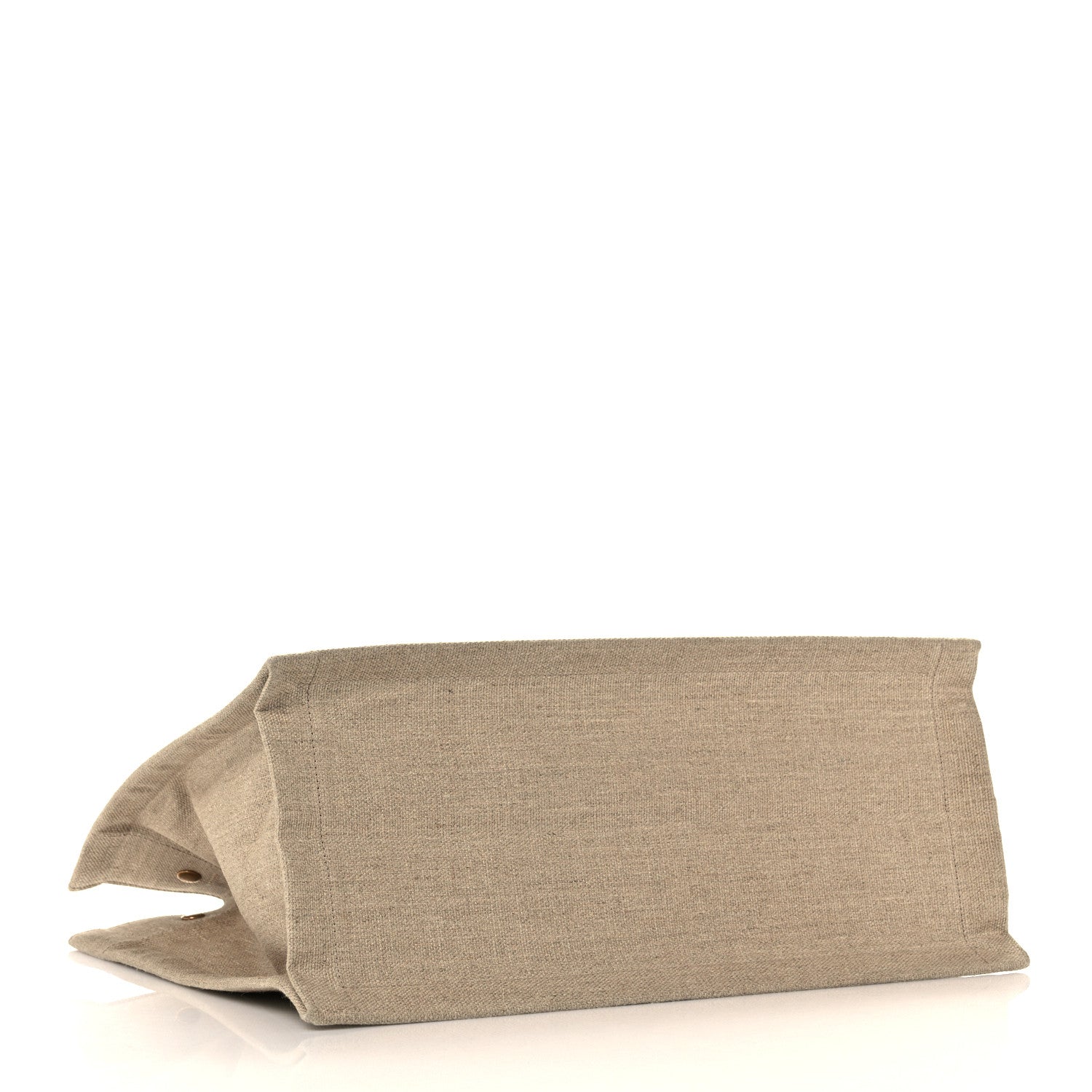 Saint Laurent Linen Calfskin Small Rive Gauche Tote Beige Sea Salt 4 of 12