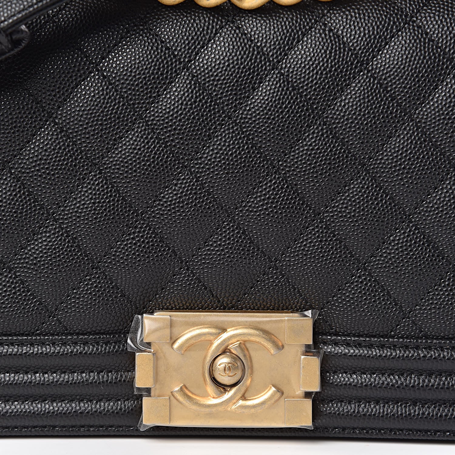 Chanel Caviar Quilted Medium Boy Flap Black 10 of 11